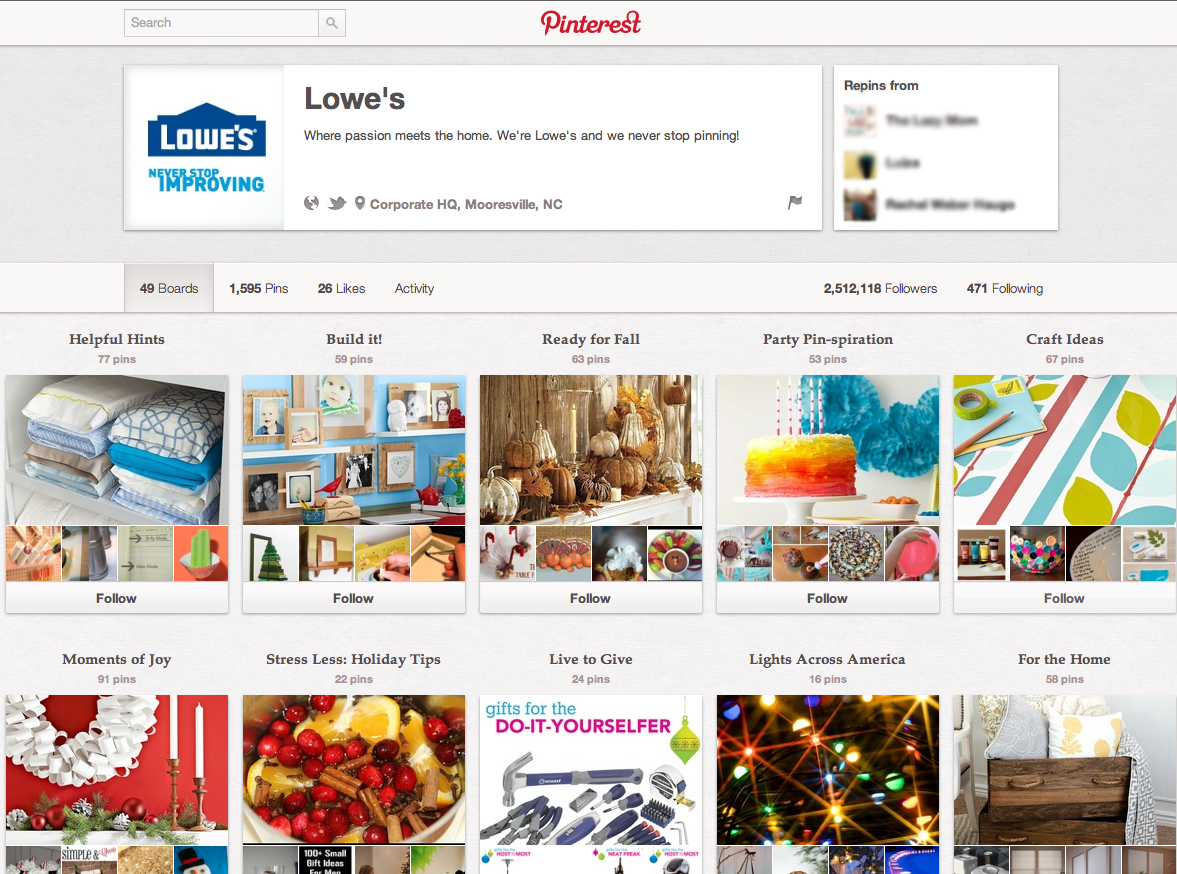 Pinterest Psge